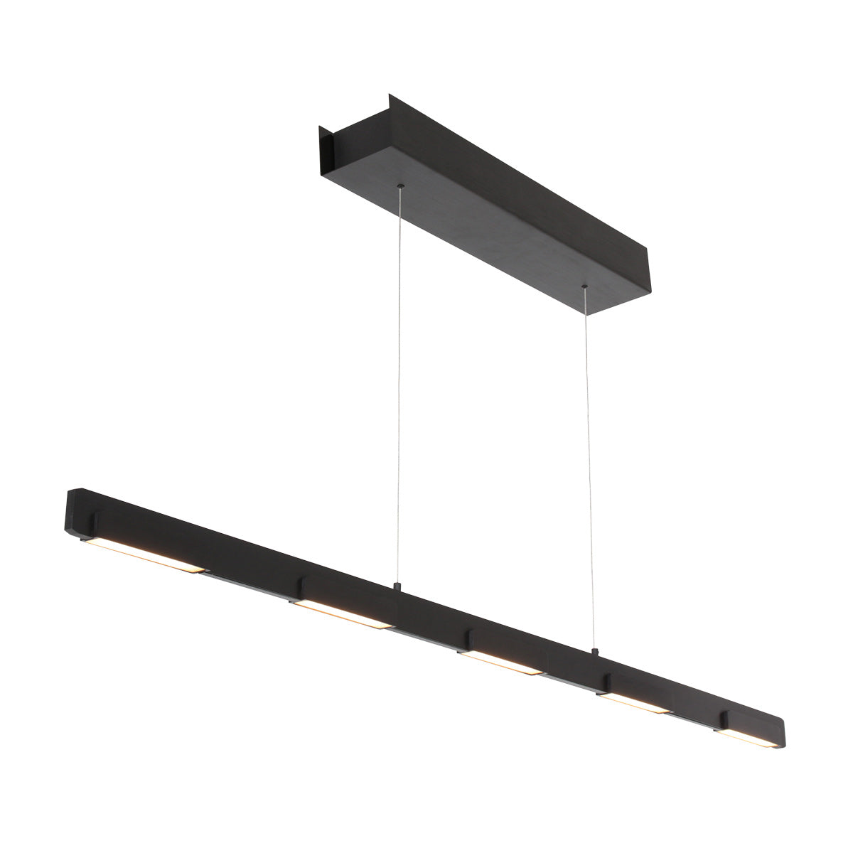 Steinhauer Bloc fekete LED függőlámpa, 7 fényponttal