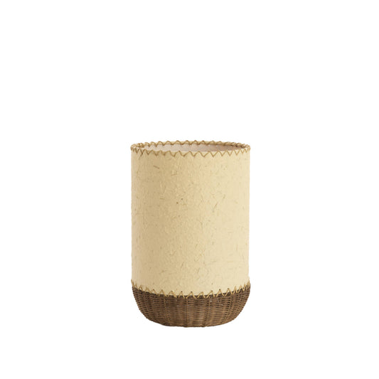 Stor beige papir bordlampe Light & Living Tio