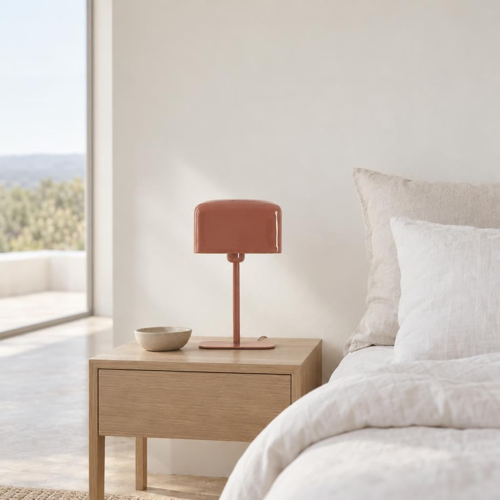Modrá retro stolní lampa Elenie | Light & Living – fotografie v interiéru