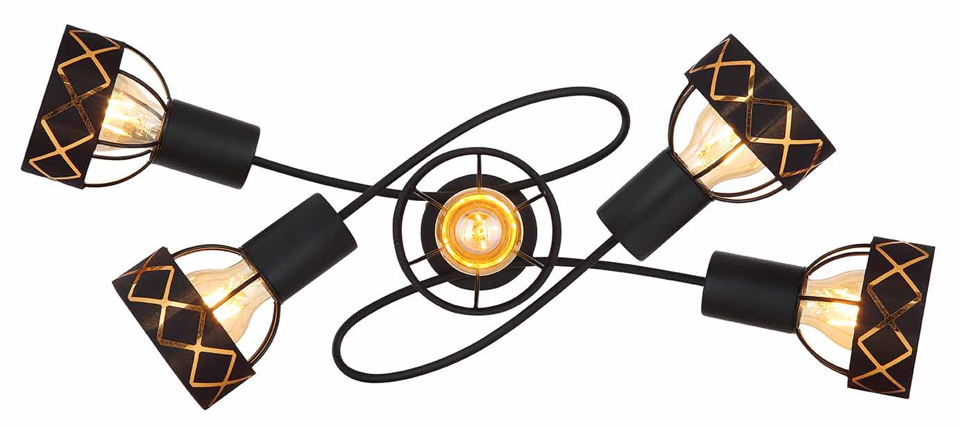 5-kap-plafondlamp-zwart-goudgevoerd-globo-blanca-variant-image1