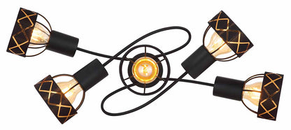 5-kap-plafondlamp-zwart-goudgevoerd-globo-blanca-variant-image1