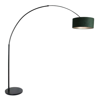 zwarte-booglamp-met-velvet-groene-kap-steinhauer-sparkled-light-main-image