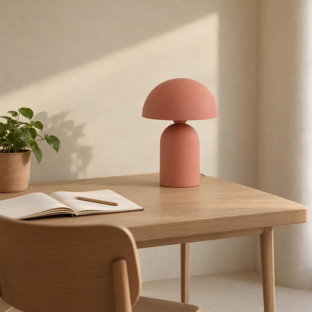 Bordslampa Tolima i terrakotta – Light & Living – miljöbild