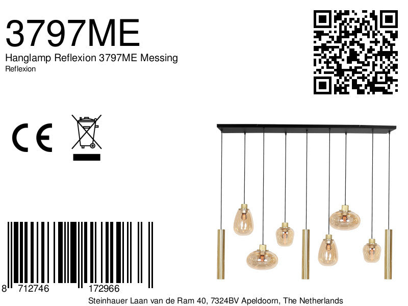 messing-9-lichts-hanglamp-glasvormen-kokers-steinhauer-reflexion-variant-image8a