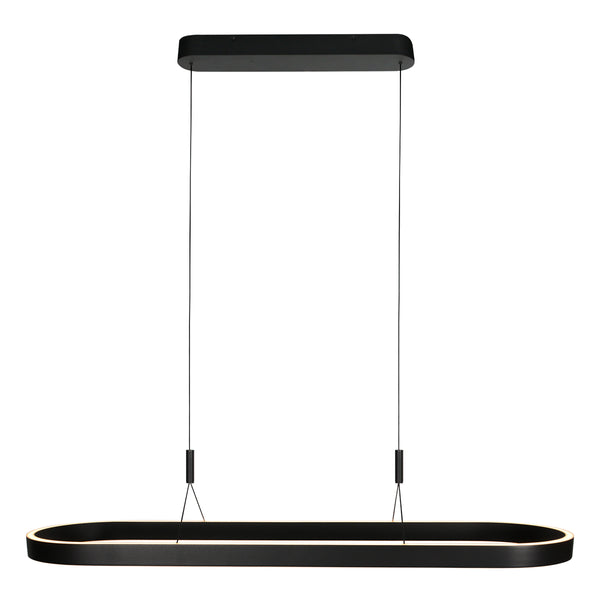 Candeeiro pendente oval preto LED Steinhauer Mykty