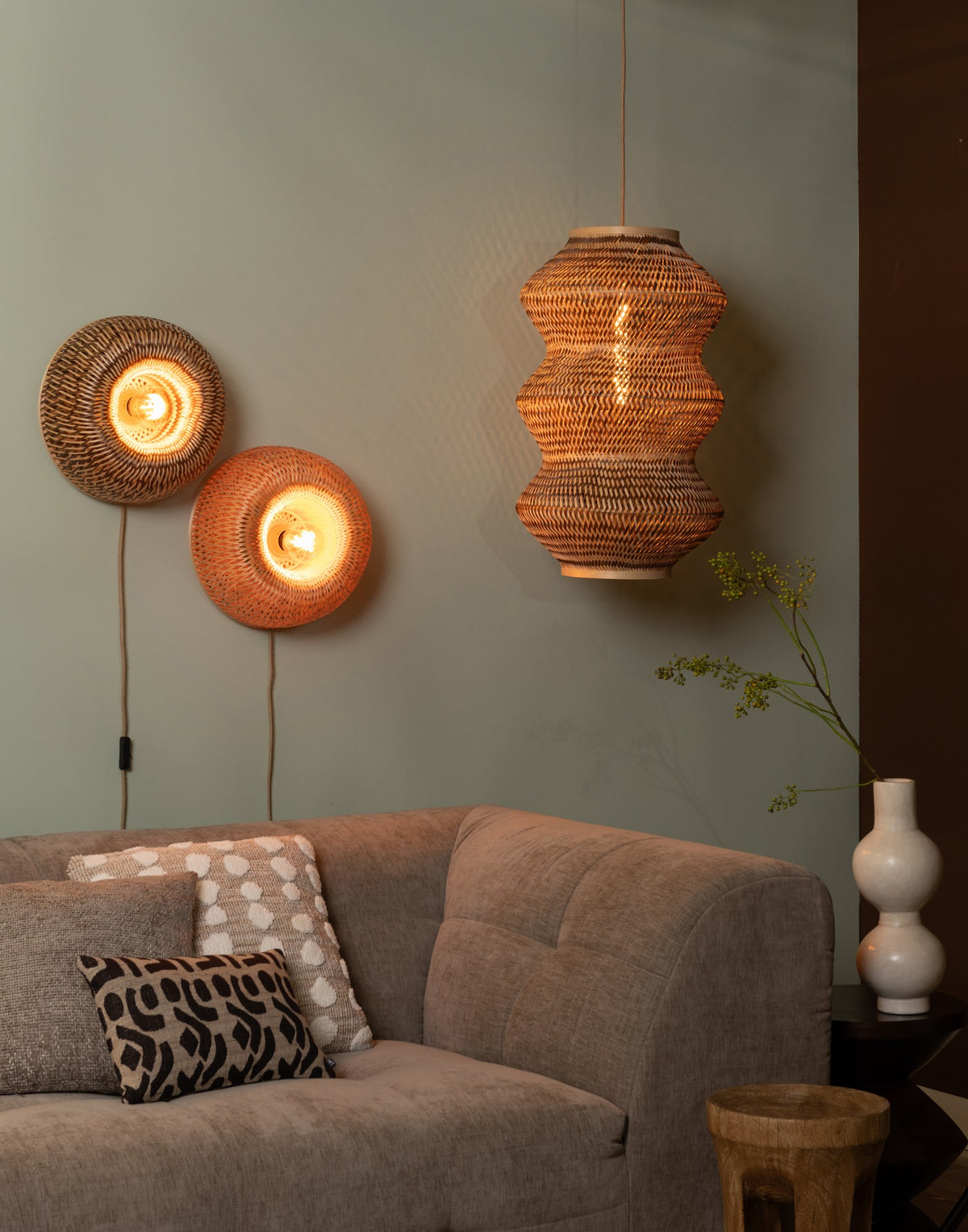 Lampada da parete in bambù color naturale caldo GOOD&MOJO Barbados – immagine 8