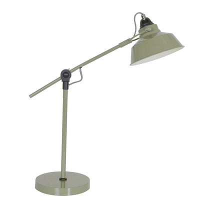 Grøn industriel bordlampe Mexlite Nove