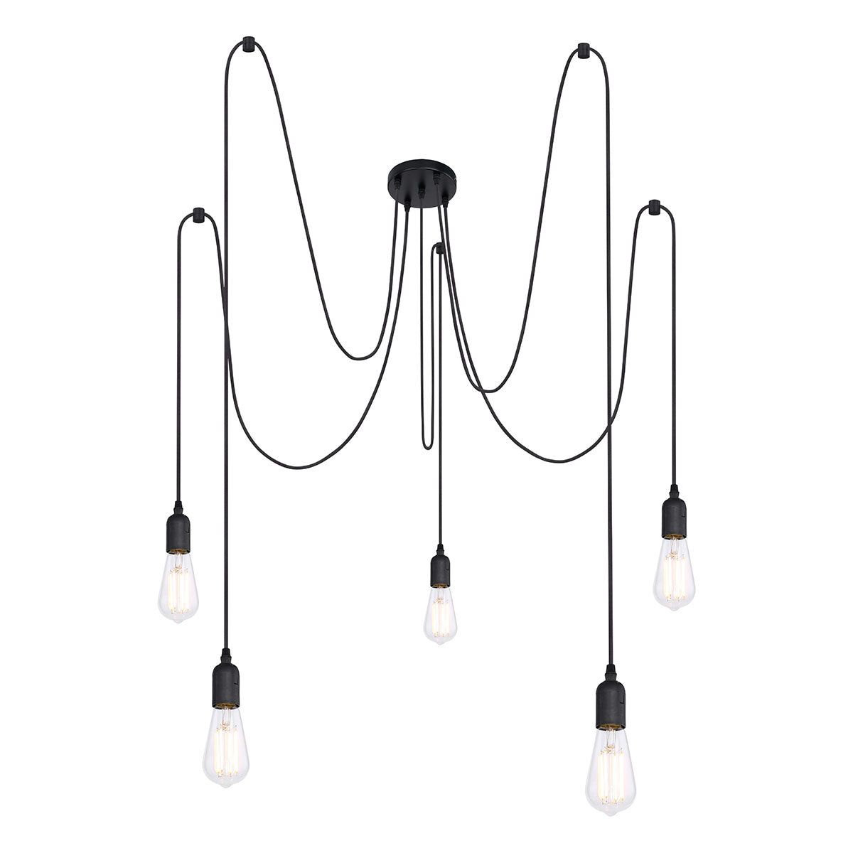 flexibele-5-lichts-hanglamp-zwart-globo-oliver-main-image