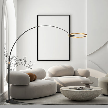 gouden-moderne-metalen-vloerlamp-steinhauer-ringlux-variant-image2