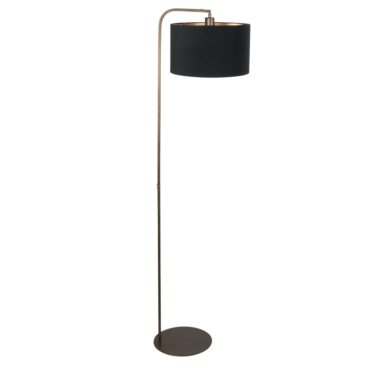 bronzen-vloerlamp-met-zwarte-kap-en-gouden-binnenkant-steinhauer-stang-main-image