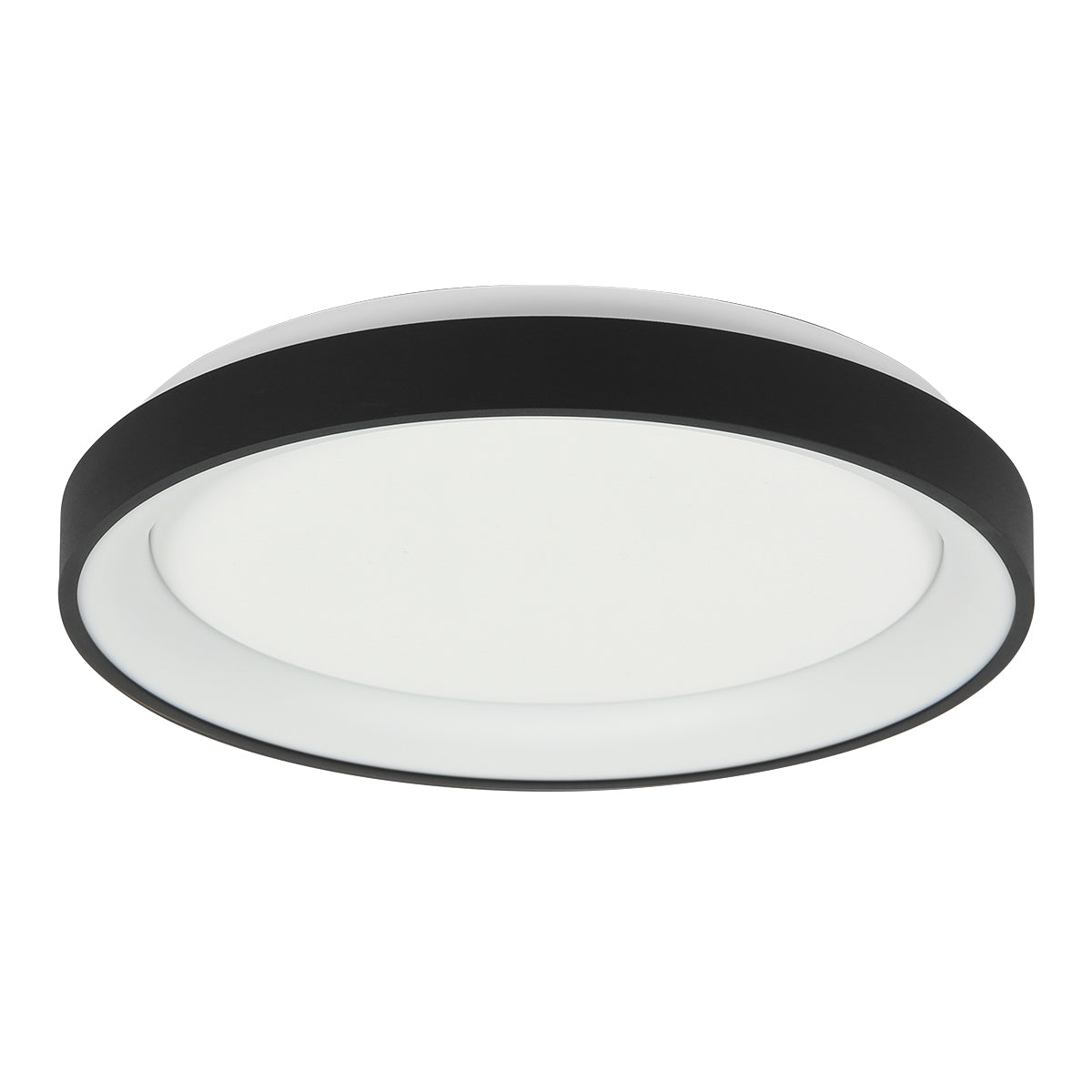 Черна кръгла LED плафониера Steinhauer Ringlede – изображение 1
