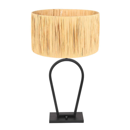 moderne-zwarte-tafellamp-met-ronde-kap-steinhauer-stang-main-image