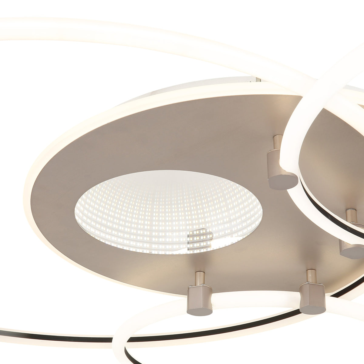 Luz de teto LED metálica branca estilosa – imagem 3
