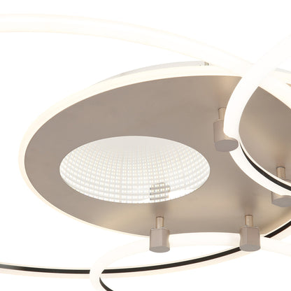 Luz de teto LED metálica branca estilosa – imagem 3