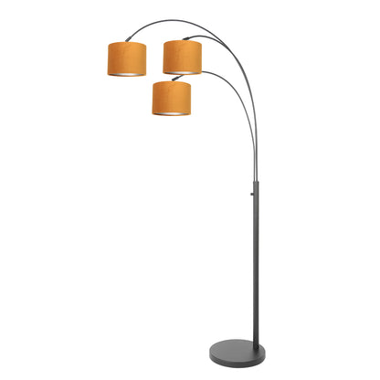zwarte-booglamp-met-oranje-kappen-steinhauer-sparkled-light-variant-image1