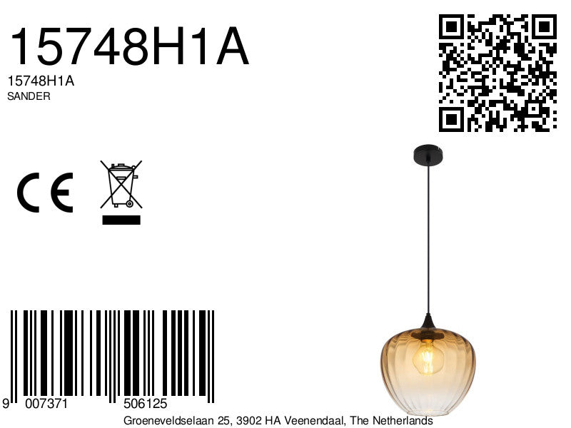 hanglamp-amberkleurig-glas-mat-zwart-metalen-frame-sander-variant-image8a