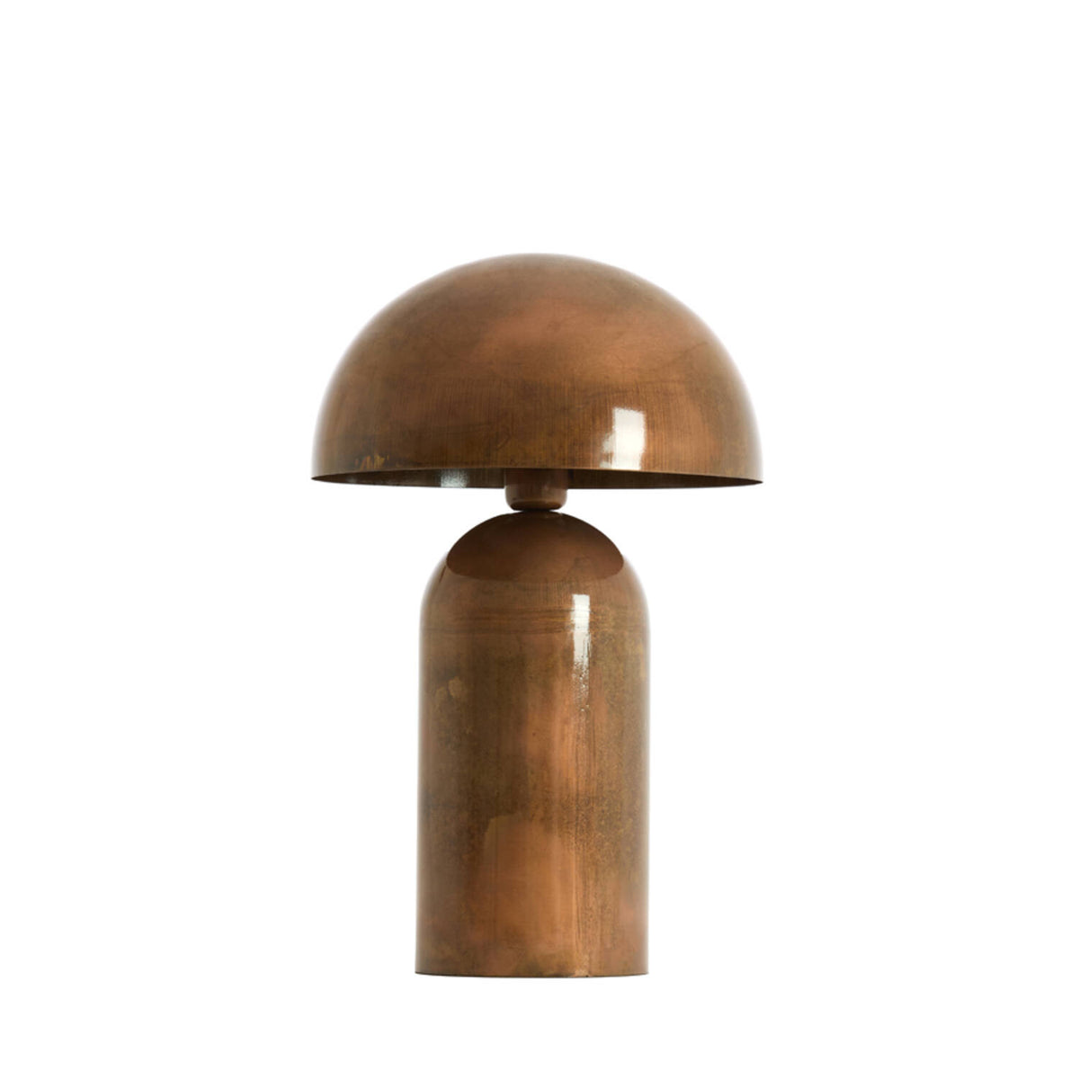 Veľká medená kovová stolná lampa Light & Living Tolima