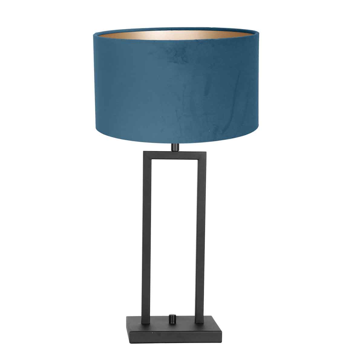 blauwe-schemerlamp-met-zwarte-voet-steinhauer-stang-main-image