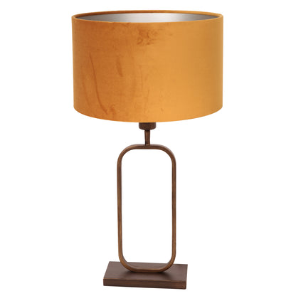 tafellamp-in-brons-met-een-gouden-velours-kap-en-een-warme-uitstraling-van-steinhauer-stang-main-image