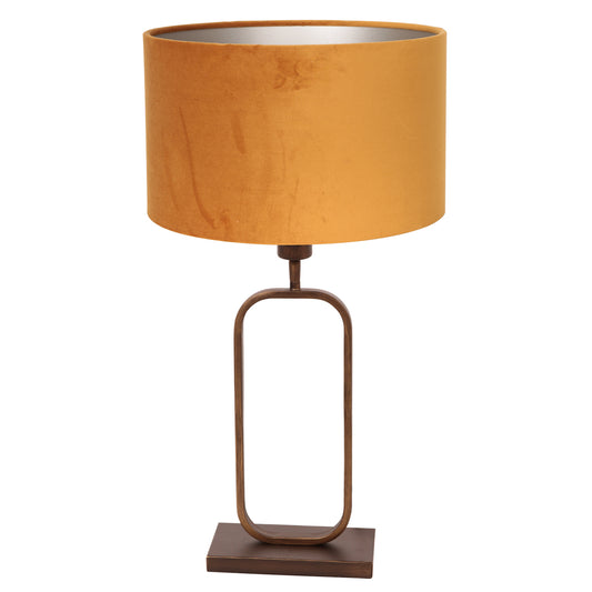 tafellamp-in-brons-met-een-gouden-velours-kap-en-een-warme-uitstraling-van-steinhauer-stang-main-image