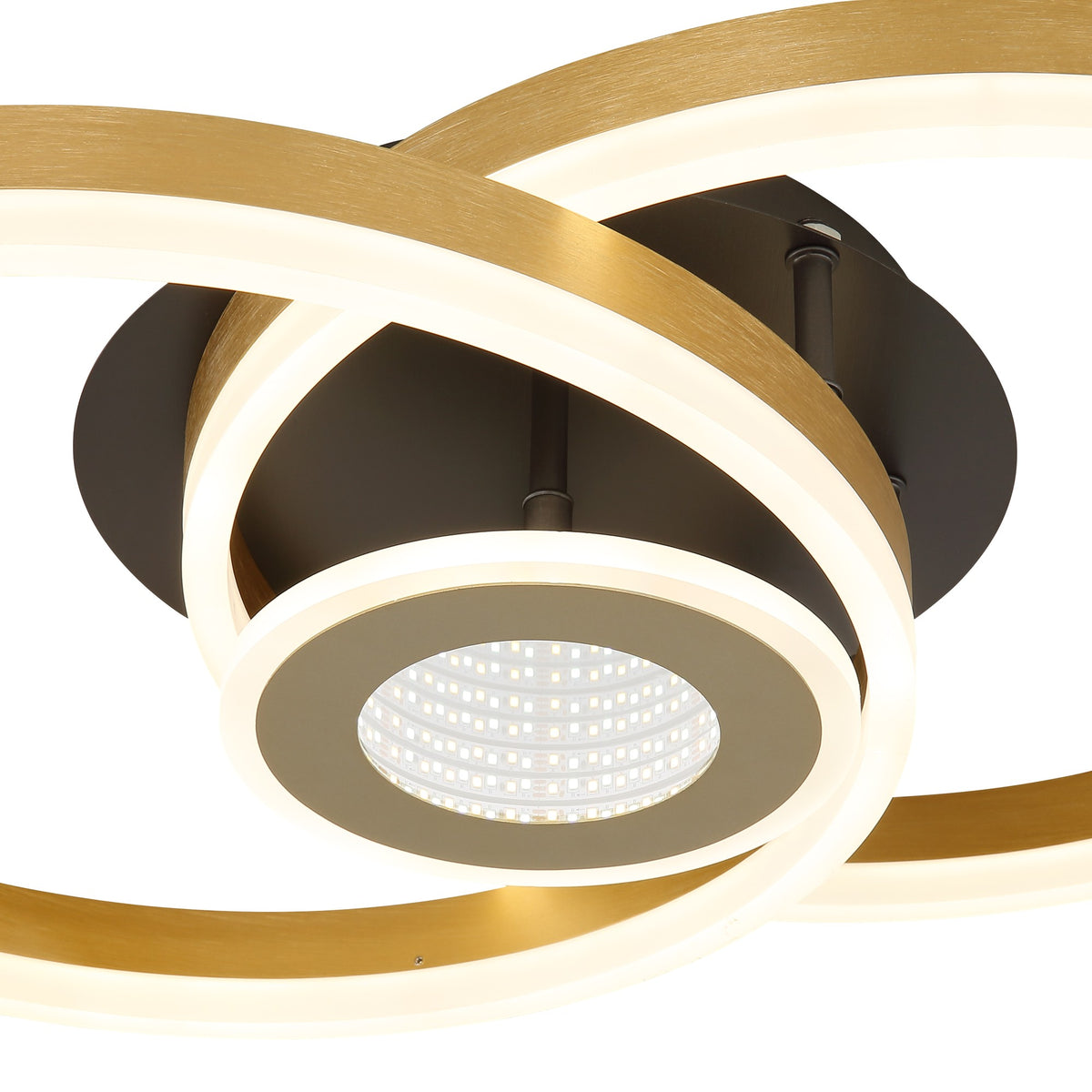 Luz de teto LED de alumínio preto de tamanho médio – imagem 3