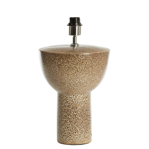 Keramische tafellamp Yasur bruin | Light & Living