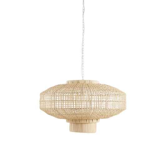 Stor naturfarvet rotan pendel Light & Living Paldor