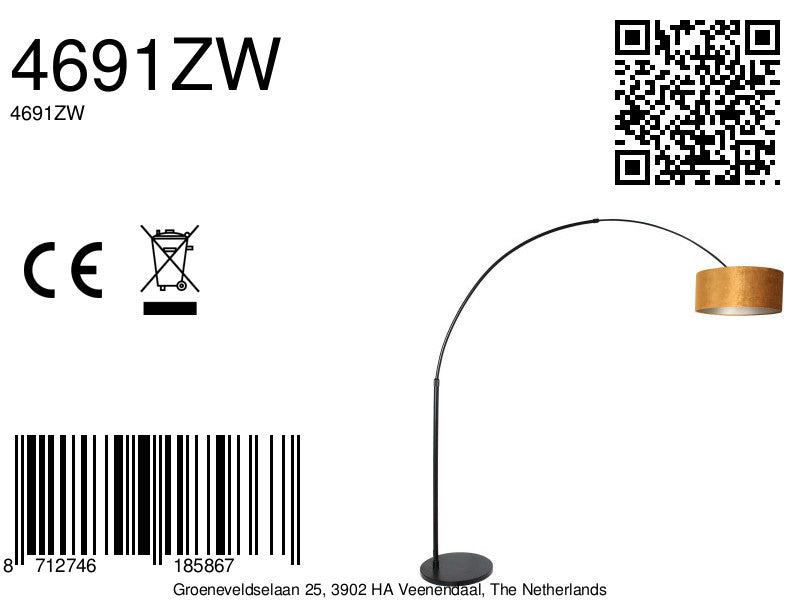 zwarte-booglamp-met-verstelbare-linnen-kap-steinhauer-silva-alba-variant-image8a