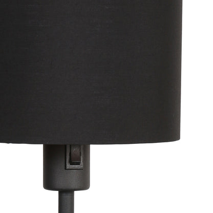 Mexlite Noor tafellamp zwart met linnen kap – afbeelding 6