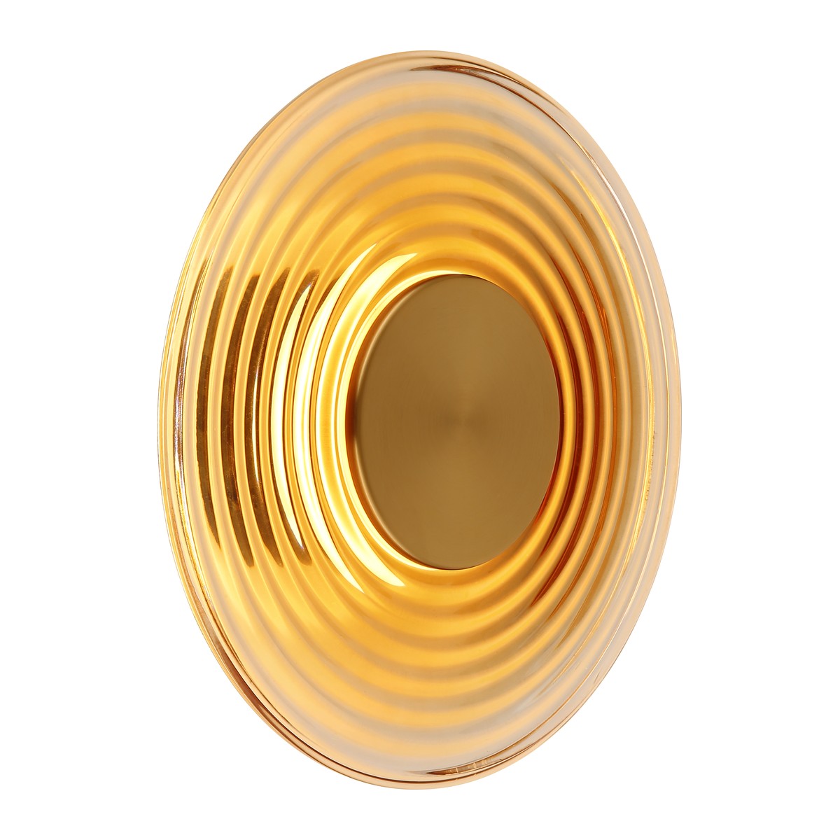 Lampada da parete LED in vetro color ottone affascinante