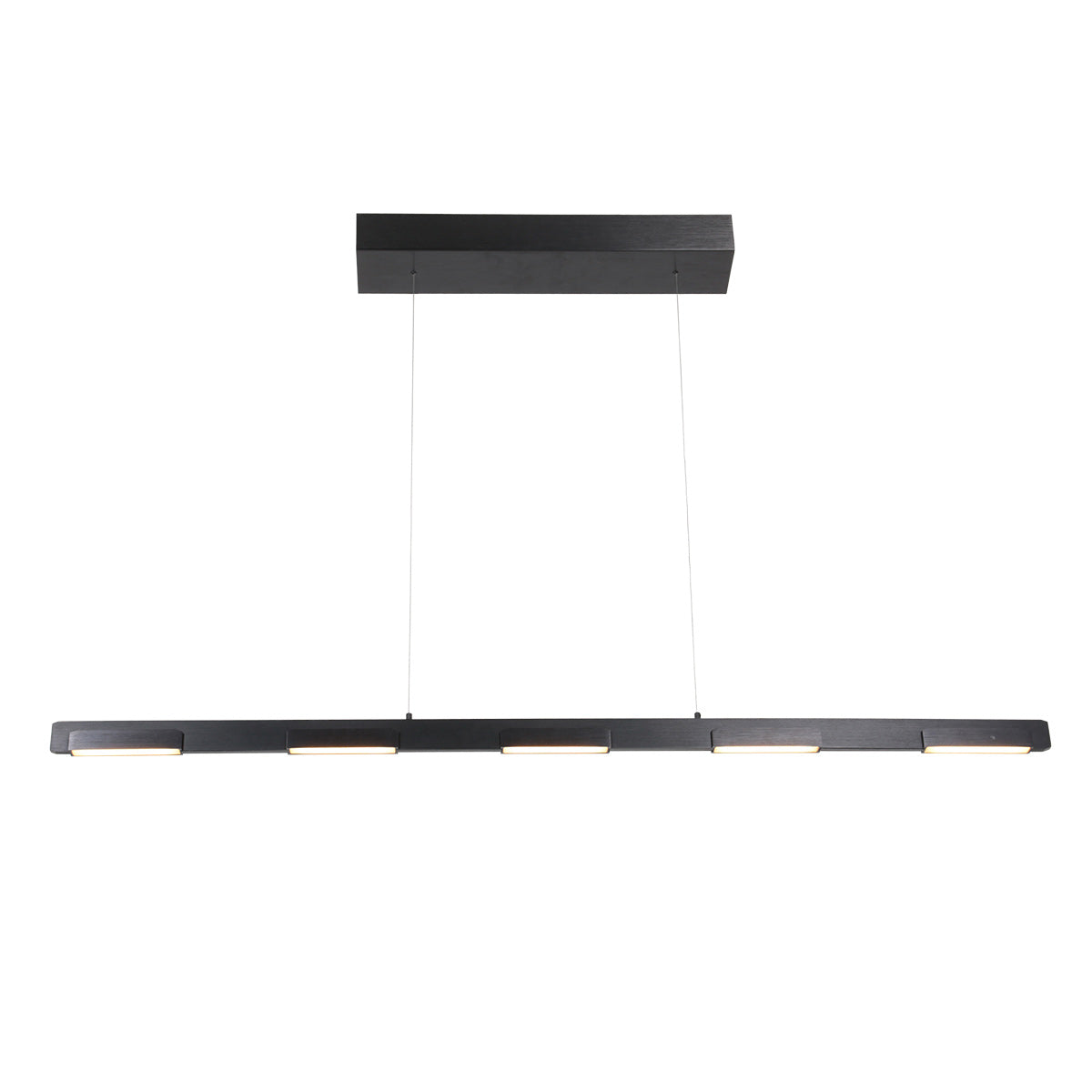 Steinhauer Bloc fekete LED függőlámpa, 7 fényponttal – 1. kép
