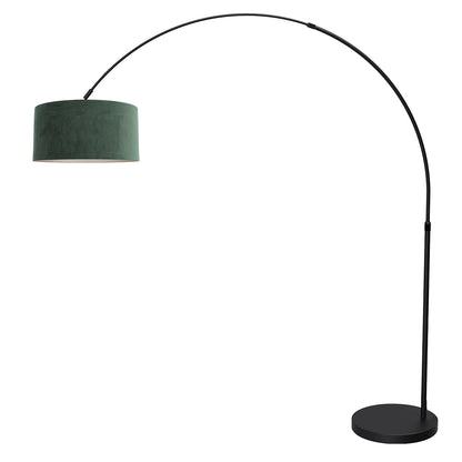 booglamp-zwart-met-groene-velours-kap-verstelbaar-e27-mexlite-flair-variant-image1