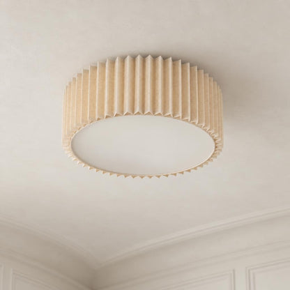PAGE loftlampe med naturlig skærm – stemningsbillede