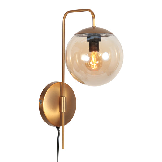 steinhauer-bollique-wandlamp-in-brons-met-amberglas-main-image