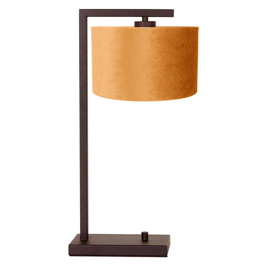 gouden-velours-tafellamp-op-cacao-voet-met-luxe-uitstraling-steinhauer-stang-main-image