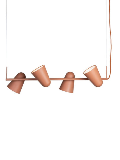 Lampadario a 3 luci in metallo terracotta caldo It's About RoMi Salamanca – immagine 1