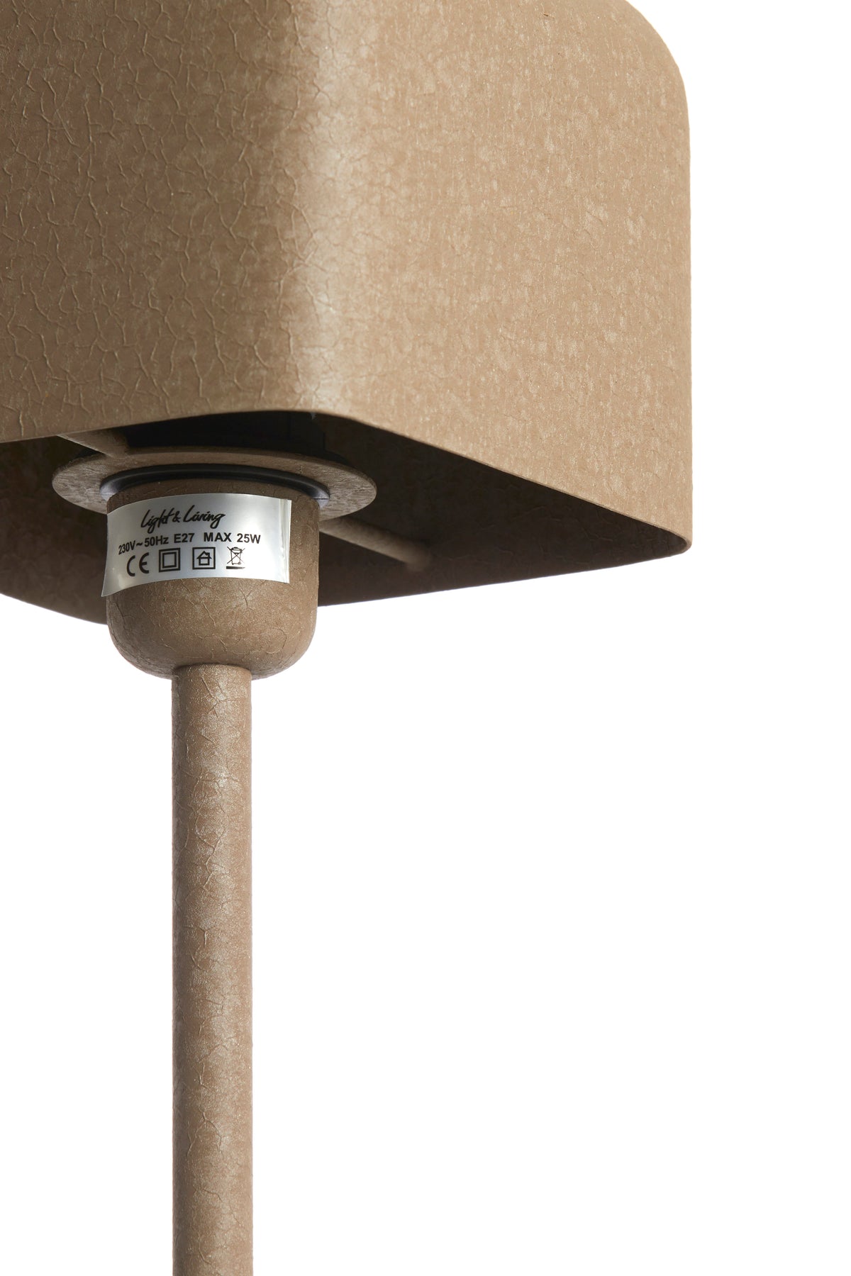 Stor mørkebrun metalbordlampe Light & Living Elenie – billede 1