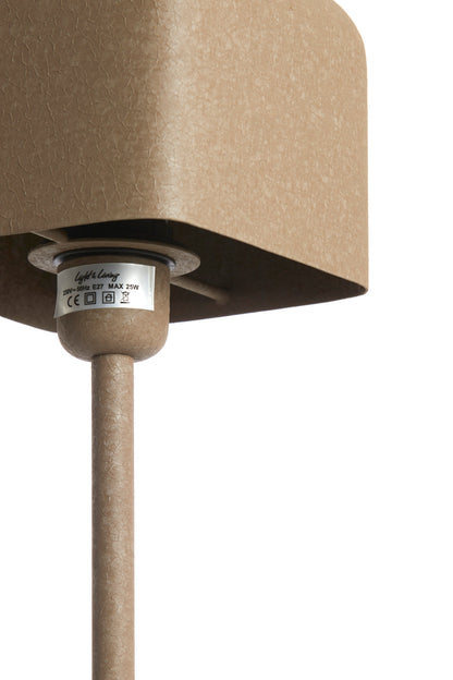 Stor mørkebrun metalbordlampe Light & Living Elenie – billede 1