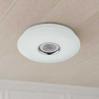Plafon LED redondo branco Obolg Nicole – fotografia de ambiente