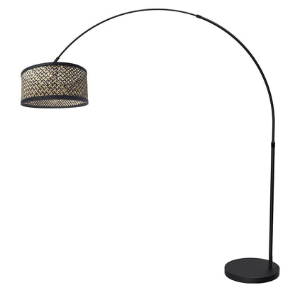 booglamp-zwart-met-bamboe-kap-verstelbaar-e27-mexlite-flair-variant-image1