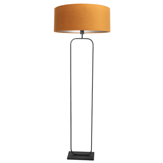 zwarte-vloerlamp-met-gouden-velours-kap-voor-een-chique-hotelsfeer-steinhauer-stang-main-image
