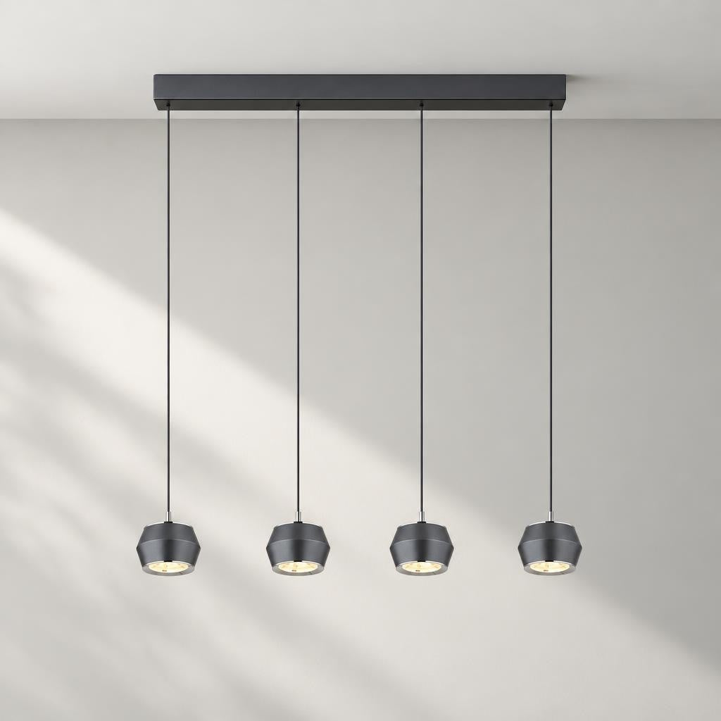 Globo Marthy Grey LED Pendant Light – studio image