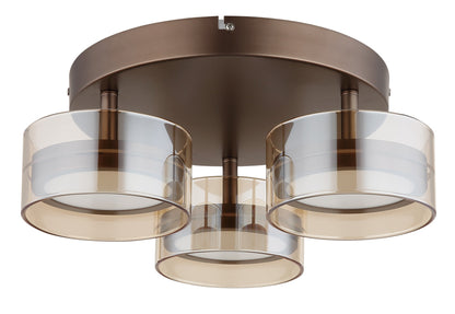 Lumină de plafon LED mare, de culoare cafenie – imaginea 1