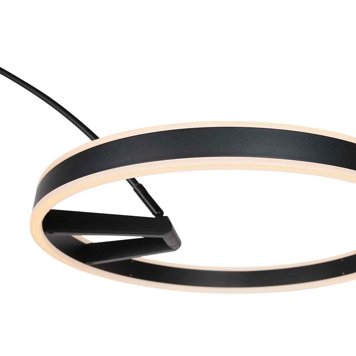 Steinhauer Ringlux Black Modern Metal Floor Lamp – image 5