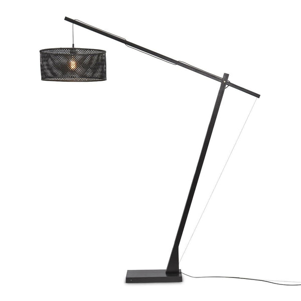 Bamboe vloerlamp zwart bohemian GOOD&MOJO Java