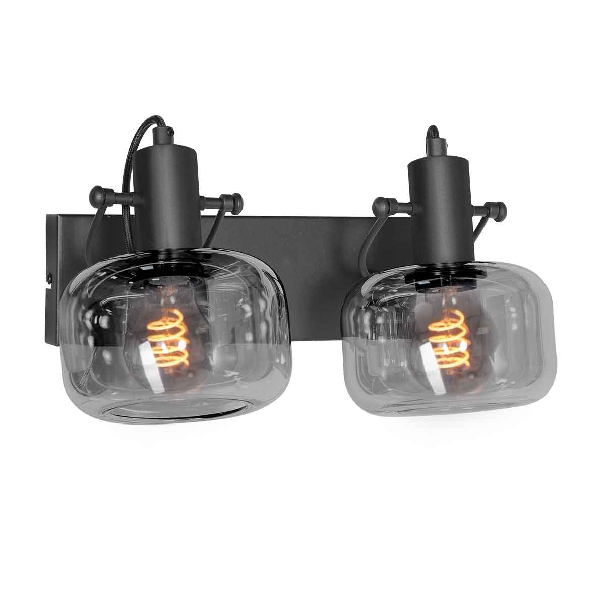dubbele-zwarte-moderne-wandlamp-glas-steinhauer-glaslic-main-image