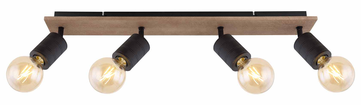 bruin-zwarte-4-lichts-spot-hout-metaal-globo-josella-variant-image1