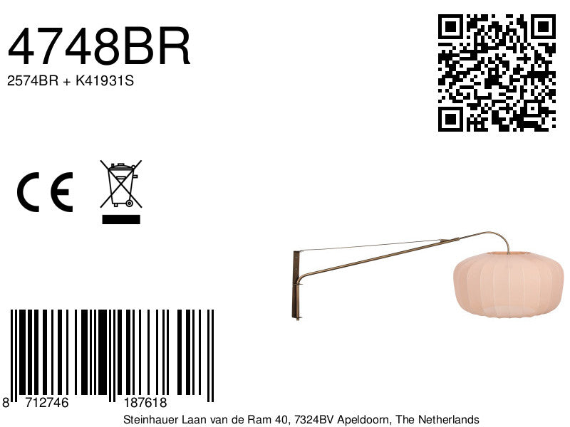 bronzen-wandlamp-met-beige-creme-kap-o60-cm-steinhauer-vella-lino-variant-image8a