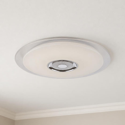 Candeeiro de teto LED branco Globo Tune Ø60 cm – fotografia de ambiente