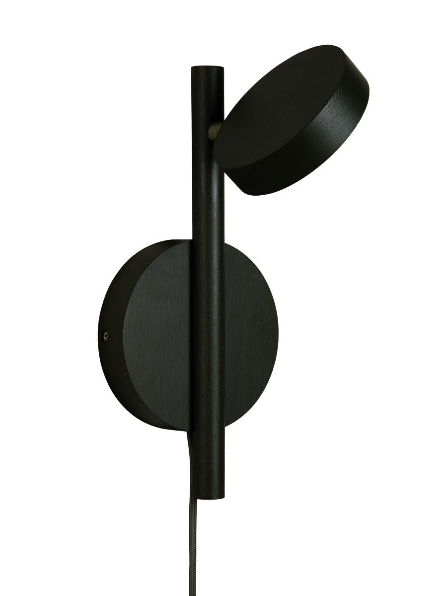 Zwarte houten wandlamp met ronde kap GOOD&MOJO Okinawa – afbeelding 2